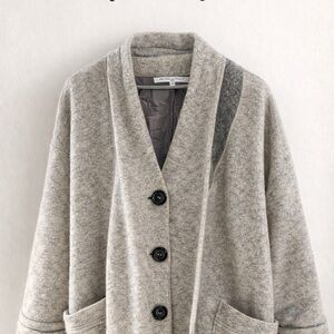Italian Wool Blend Cocoon Coat | Le Fille du Couturier Paris | size 40